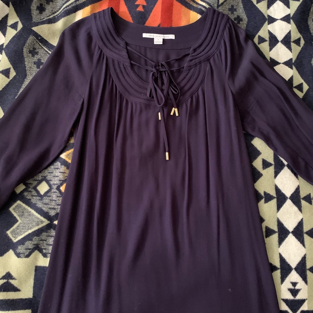Diane von Furstenberg navy dress